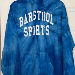 Barstool Sports Blue Tie-Dye Hoodie